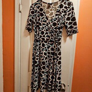 CHAPS Dress, size Large, self tie
